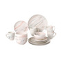 Marble 16 Piece Service for 4 Dinnerware Set
