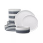 ColorStax Stripe 12 Piece Dinnerware Set
