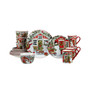 Snowman's Farmhouse 16 Piece Dinnerware Set