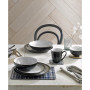 Elements Black Set Pasta Bowls Set of 4, Service for 4