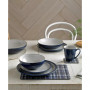 Elements Black Set Pasta Bowls Set of 4, Service for 4