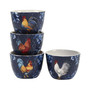 Indigo Rooster 16 Piece Dinnerware Set