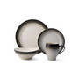 Swirl Graphite 4 Piece Place Setting, Service for 1