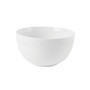 Everyday Whiteware Beaded Soup Cereal Bowl 4 Piece Set