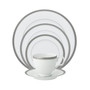 Charlotta Platinum 5 Piece Place Setting, Service for 1