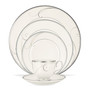 Dinnerware, Platinum Wave Round 5 Piece Place Setting