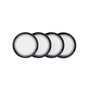 Halo Set of 4 Wide Rimmed Medium Plates