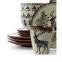 Wild Nature 16 Piece Luxurious Stoneware Dinnerware, Service for 4