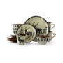 Wild Nature 16 Piece Luxurious Stoneware Dinnerware, Service for 4