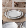 Crestwood Platinum Set of 4 Dinner Plates, Service For 4