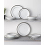 Crestwood Platinum Set of 4 Dinner Plates, Service For 4