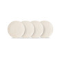 Textured Neutrals Netting Dinner Plates Set/4