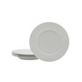 Everyday Whiteware Classic Rim Salad Plate 4 Piece Set