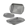 Total Nonstick Toaster Oven & Personal Pizza Pan 4-Pc. Baking Set
