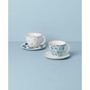 Blue Bay 4-Piece Teacup Saucer Set