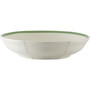 French Garden Green Lines Shallow Bowl