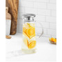 Breeze Glass Pitcher with Stainless Steel Lid