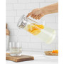 Breeze Glass Pitcher with Stainless Steel Lid