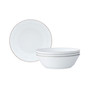 Glacier Platinum Set of 4 Soup Bowls, Service For 4