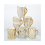 Matrix 6-Pc. Gold Plated Mugs