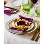 Charlotta Gold Set of 4 Dinner Plates, Service For 4