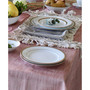 Charlotta Gold Set of 4 Dinner Plates, Service For 4