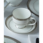 Odessa Platinum Set of 4 Saucers, Service For 4