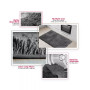 Ultra Soft Non Slip Shaggy Bath Rug - Small 17"x24"