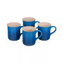 14 oz. Stoneware Set of Four Coffee Mugs