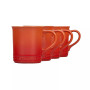 14 oz. Stoneware Set of Four Coffee Mugs