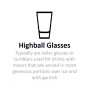 Carson Modern Vintage Highball Glasses, Set of Four