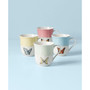 Butterfly Meadow 12 oz. Porcelain Mugs, Set of 4
