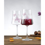 Meadow Butterfly Crystal Red Wine Glasses, Set of 2