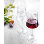 Meadow Butterfly Crystal Red Wine Glasses, Set of 2