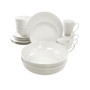Laura 32 Piece Porcelain Dinnerware Set with 2 Serving Bowls