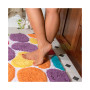 Plush Pebble Pattern Bath Rug