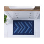 Ultra Soft Non Slip Shaggy Bath Rug - Chevron Design - Small 17"x24"