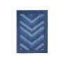 Ultra Soft Non Slip Shaggy Bath Rug - Chevron Design - Small 17"x24"