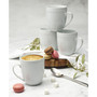 Everyday Whiteware Beaded Mug 4 Piece Set