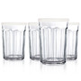 Working Glass Cooler + White Storage Lids - Set of 4
