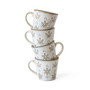 Snowflake Mugs, Set of 4
