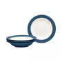 Colorwave Pasta/Rim Soup Bowls, Set of 4