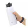 Water Bottle with Flip Lid, Sport Straw Lid, 32 oz