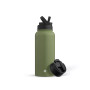 Water Bottle with Flip Lid, Sport Straw Lid, 32 oz