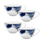 Jubilant Days Platinum Set of 4 Cups, Service For 4