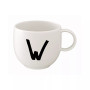 CLOSEOUT! Porcelain Letter Mug
