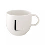 CLOSEOUT! Porcelain Letter Mug