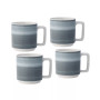 ColorStax Ombre Stax 5.25" Mugs, Set of 4