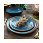 Rippled Tides Melamine Dinnerware Set of 12 Pieces