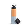 Water Bottle with Flip Lid, Sport Straw Lid, 22 oz